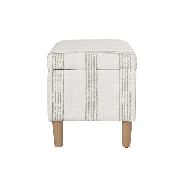 HomePop Malmo Bench - Brown Stripe