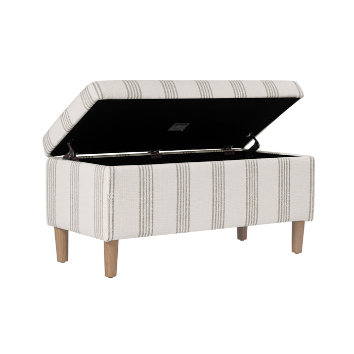HomePop Malmo Bench - Brown Stripe