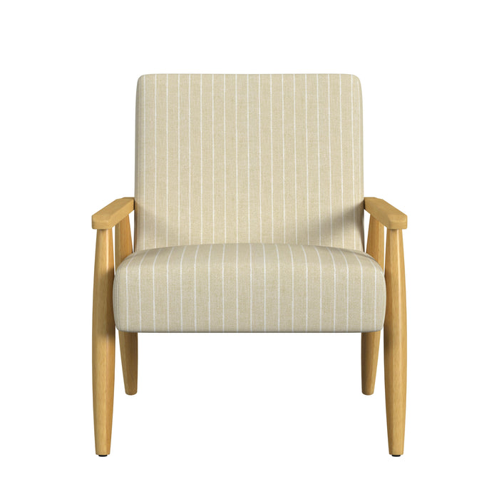 HomePop Wood Frame Accent Chair-stripe