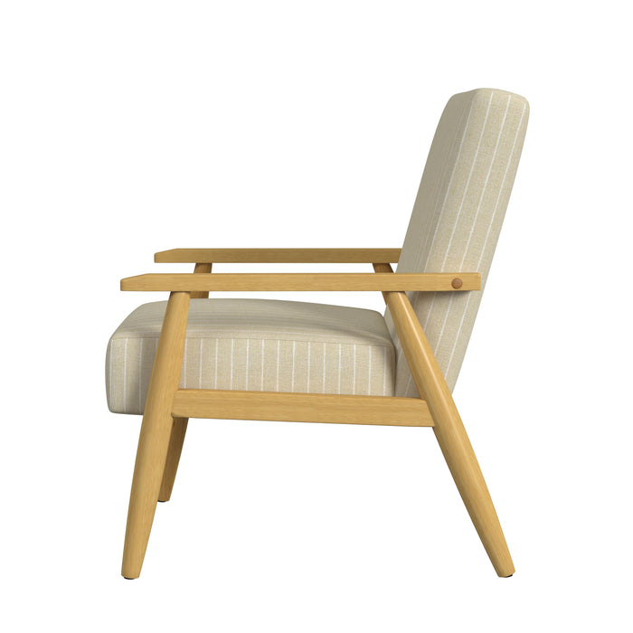 HomePop Wood Frame Accent Chair-stripe