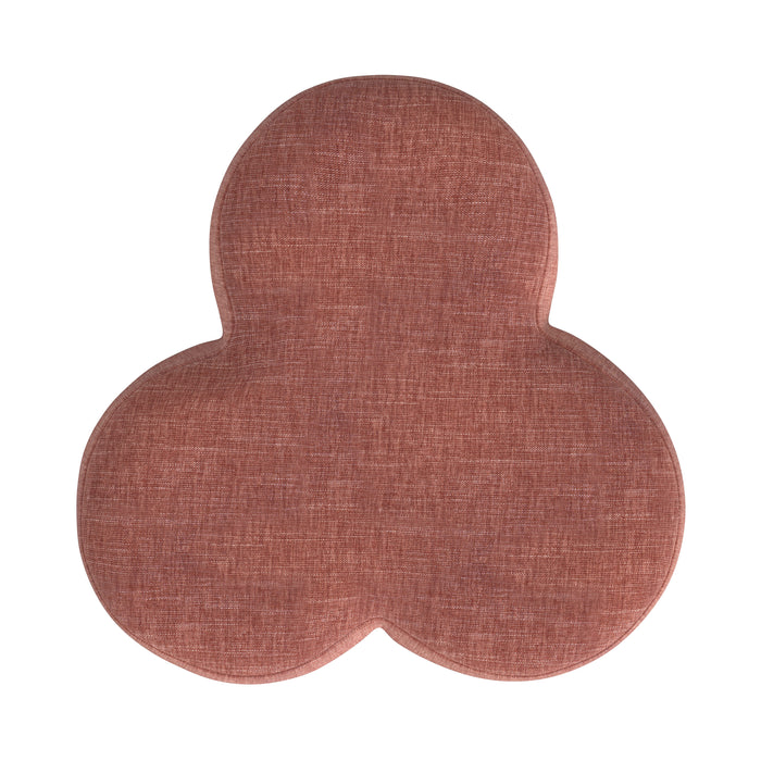 HomePop Clover Shaped Ottoman - Pink Chenille