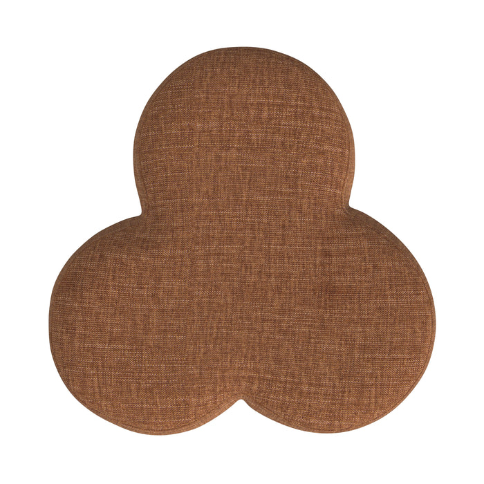 HomePop Clover Shaped Ottoman - Rust Chenille