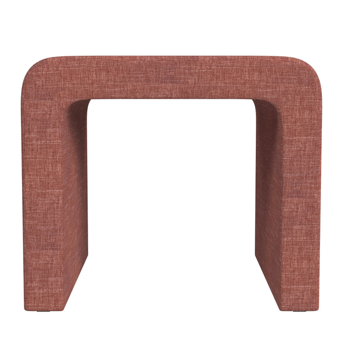 HomePop Arch Ottoman - Pink Chenille