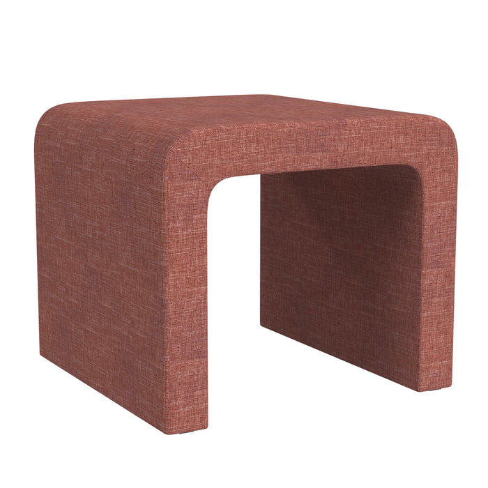 HomePop Arch Ottoman - Pink Chenille