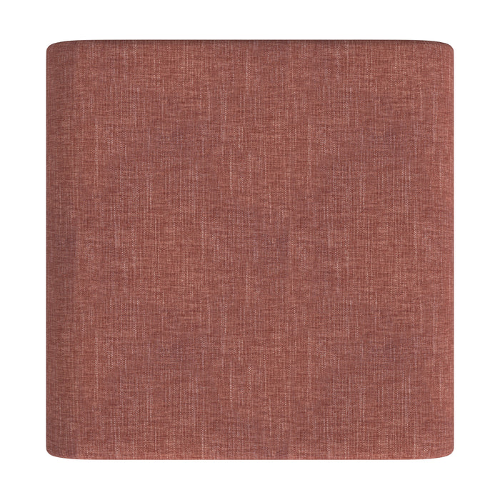 HomePop Arch Ottoman - Pink Chenille