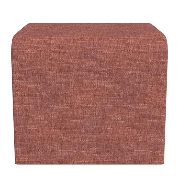 HomePop Arch Ottoman - Pink Chenille