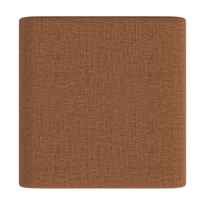 HomePop Arch Ottoman - Rust Chenille