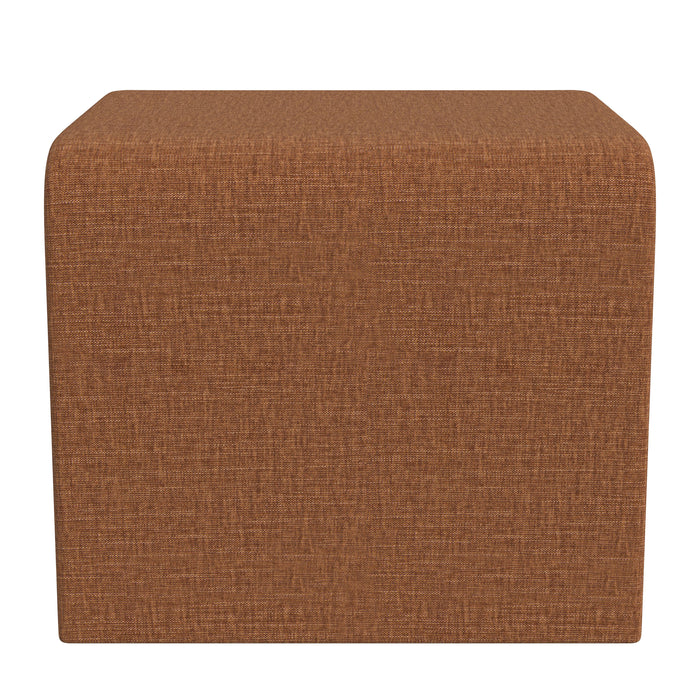 HomePop Arch Ottoman - Rust Chenille