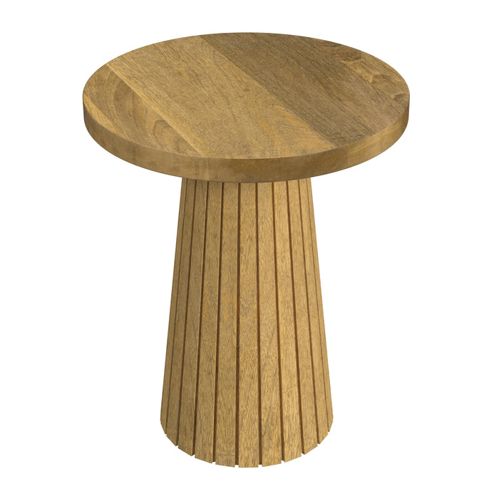 HomePop Natural Mango Wood Side Table