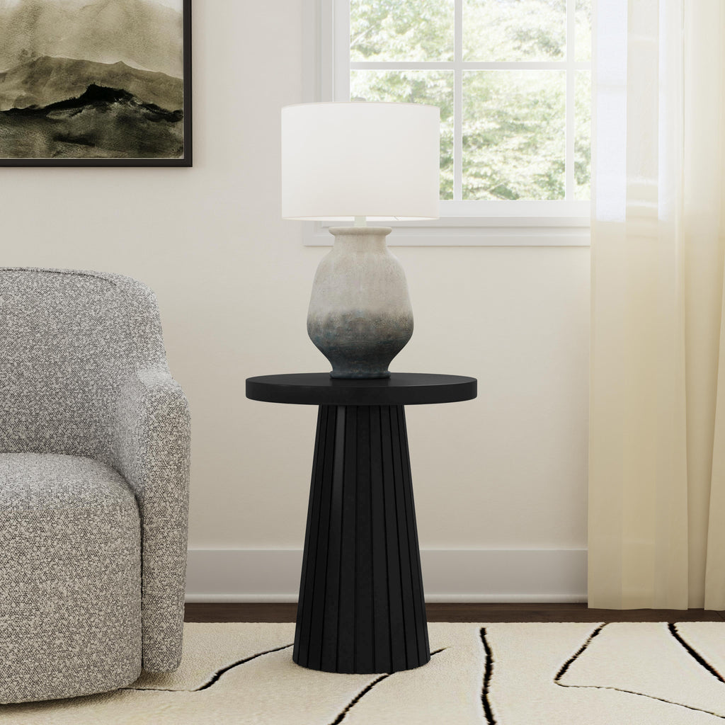 HomePop Black Mango Wood Side Table — HomePop Furniture