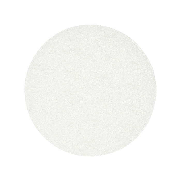 HomePop Cloud Ottoman with Wood Base - Cream Boucle