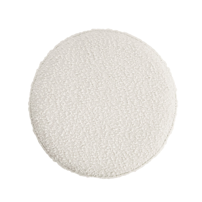 HomePop Organic Shape Ottoman - Cream Boucle