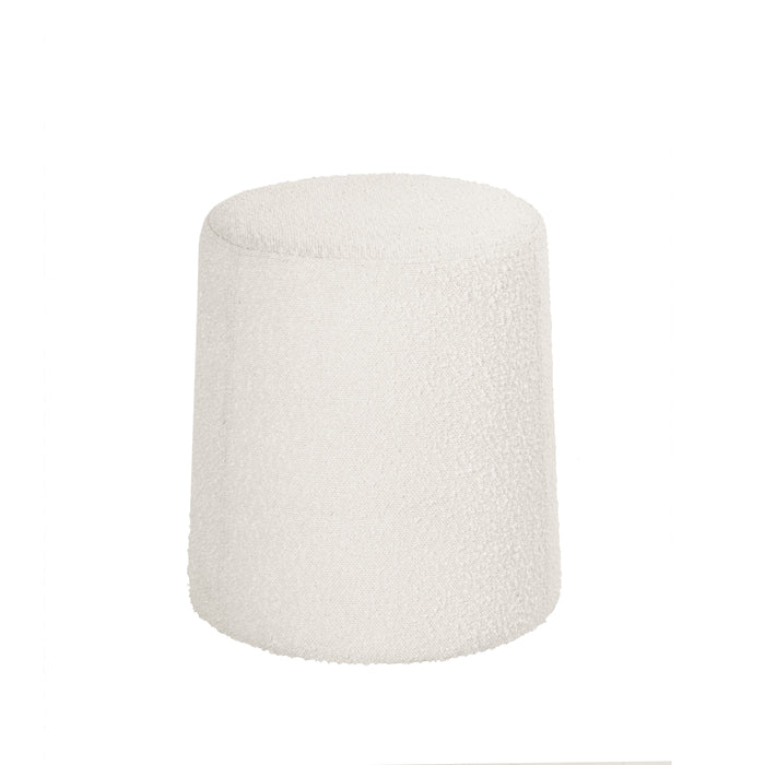 HomePop Organic Shape Ottoman - Cream Boucle