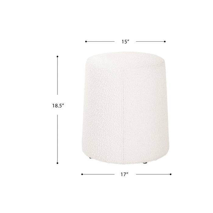 HomePop Organic Shape Ottoman - Cream Boucle