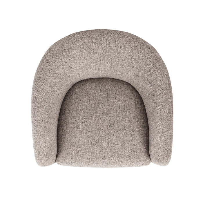 HomePop Nora Upholstered Swivel Accent Chair - Midtone Gray Fabric