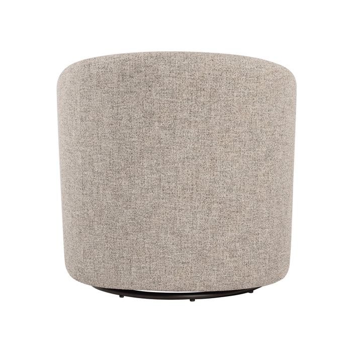 HomePop Nora Upholstered Swivel Accent Chair - Midtone Gray Fabric