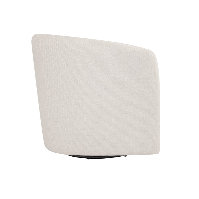 HomePop Nora Upholstered Swivel Accent Chair - Putty Woven Fabric