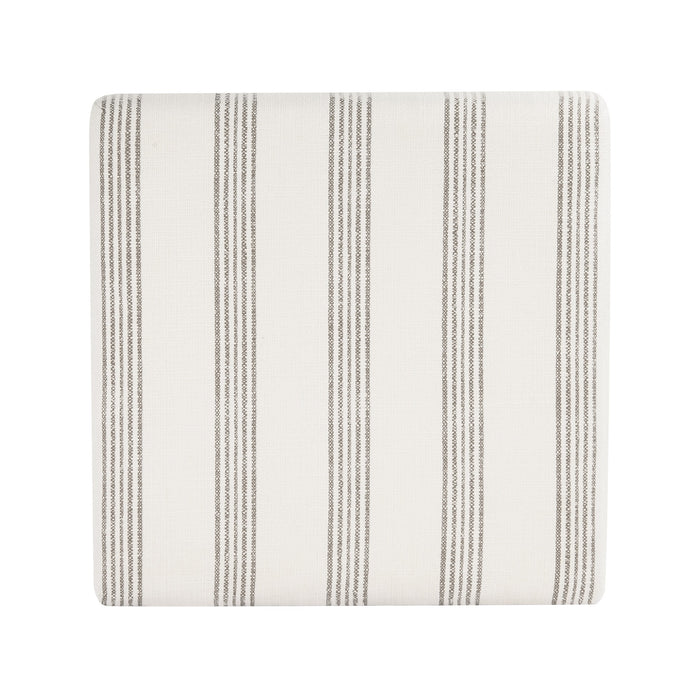 HomePop Harper Luxury Large Storage Ottoman - Brown Stripe