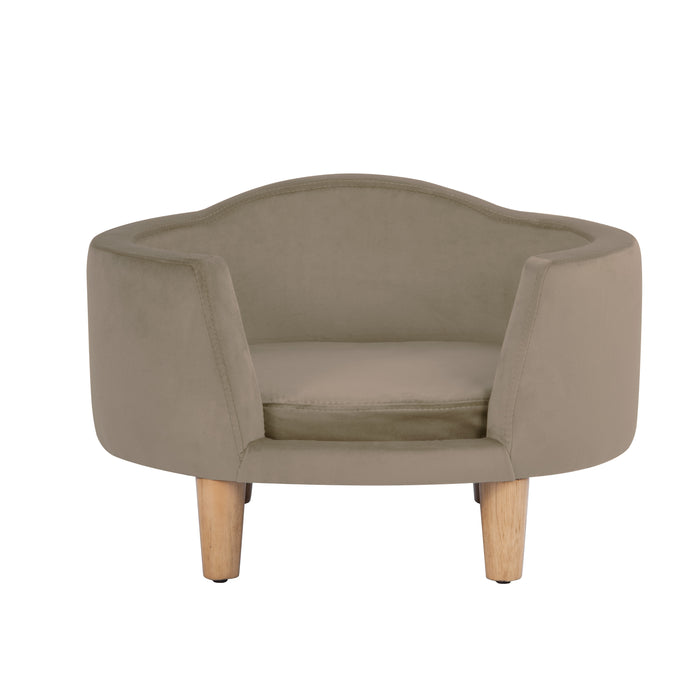 HomePop Luxury Pet Bed - Tan Velvet