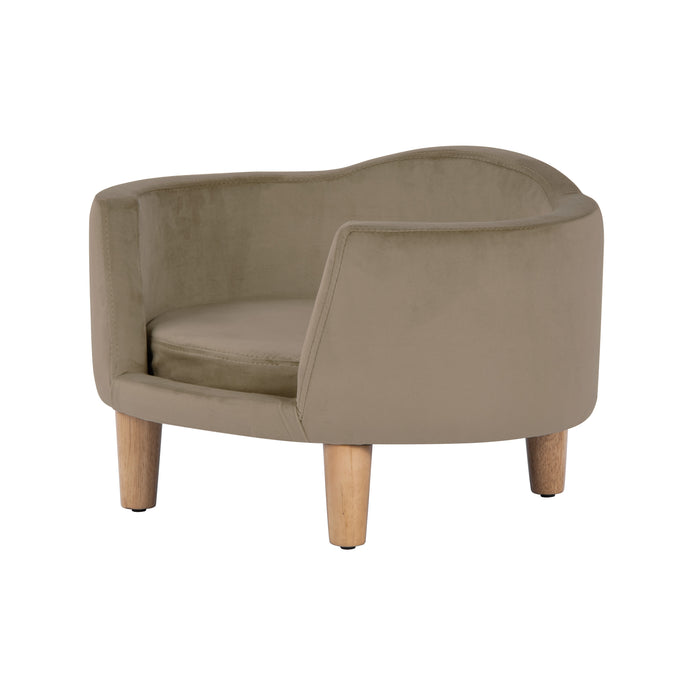 HomePop Luxury Pet Bed - Tan Velvet