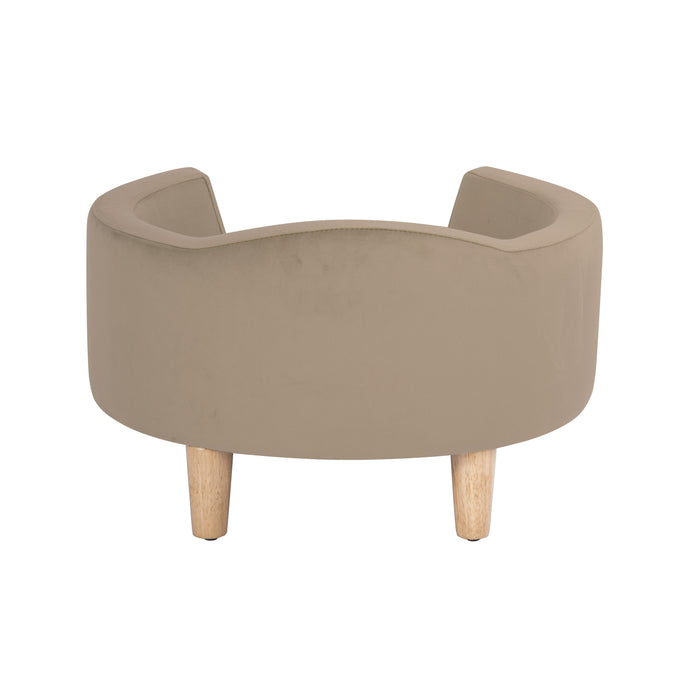 HomePop Luxury Pet Bed - Tan Velvet