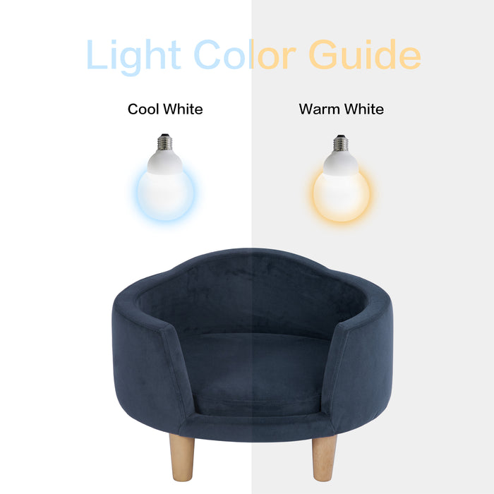 HomePop Luxury Pet Bed - Blue Velvet