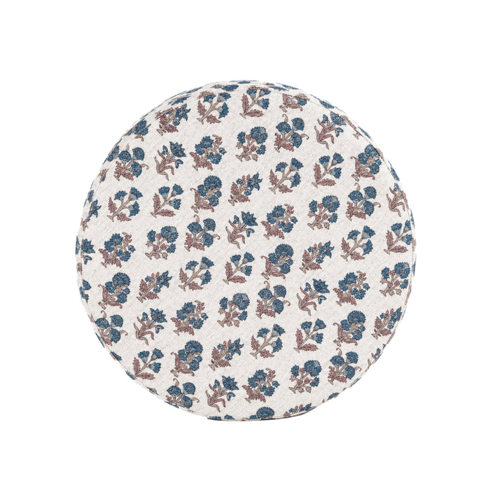 HomePopLargeRoundStorageOttoman-BlueFloralPattern