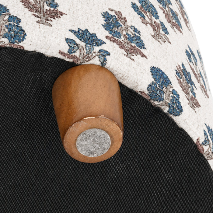 HomePopLargeRoundStorageOttoman-BlueFloralPattern