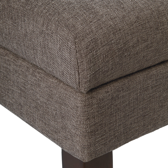 HomePop Decorative Storage Bench - Textured Brown