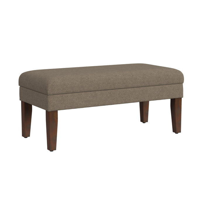 HomePop Decorative Storage Bench - Textured Brown