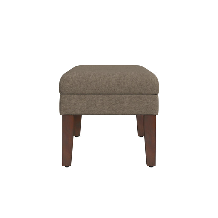 HomePop Decorative Storage Bench - Textured Brown