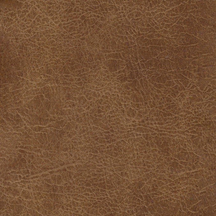 Large Bench with Button Tufting -Distressed Brown Faux Leather