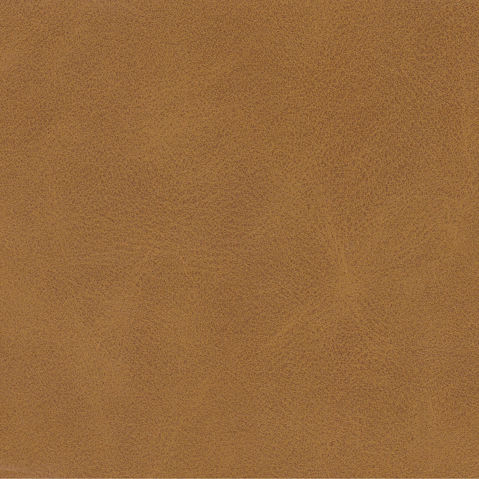 HomePop Modern Channel Ottoman - Carmel Faux Leather