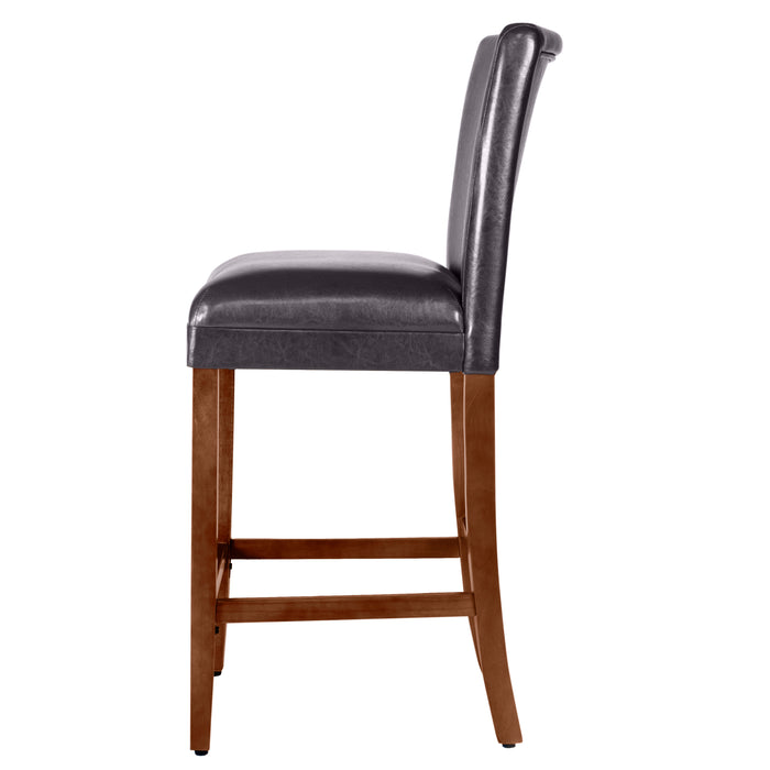 29" Barstool - Luxury Brown Faux Leather