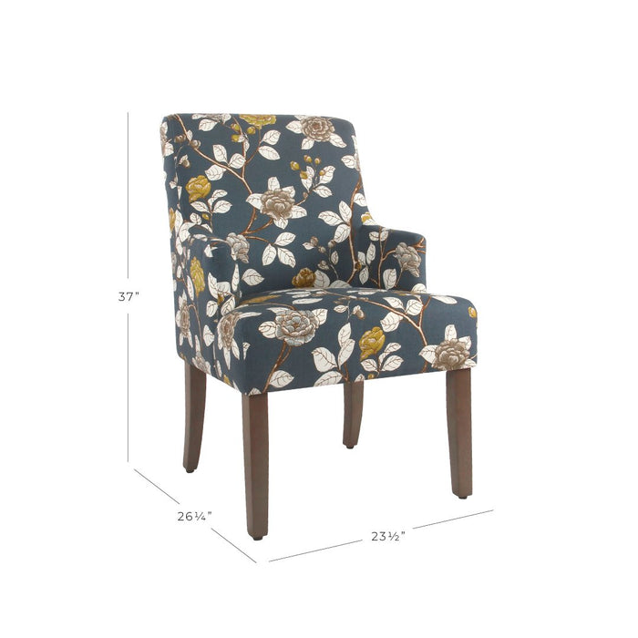 Anywhere Dining Chair - Navy Floral