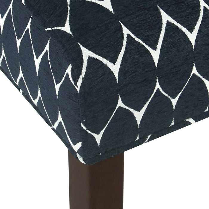 Parker Accent Chair with Pillow - Textured Navy