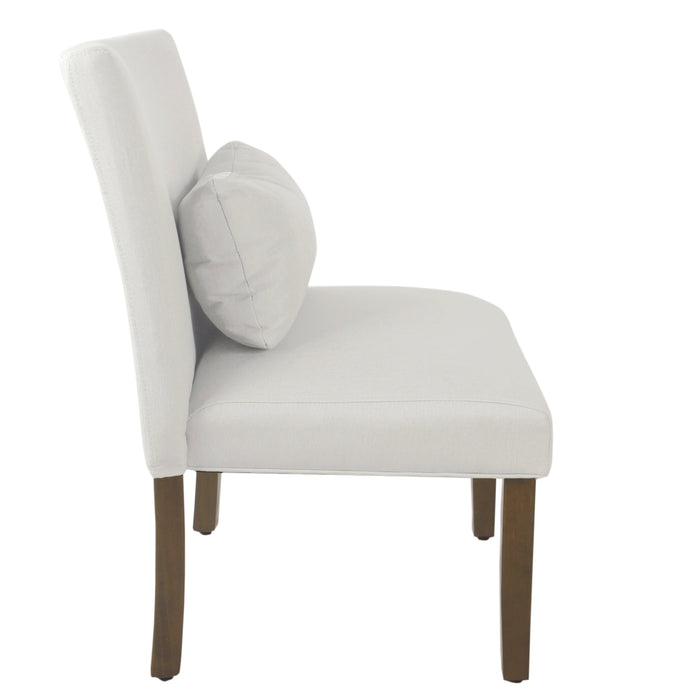 Accent Chair and Pillow - Cream