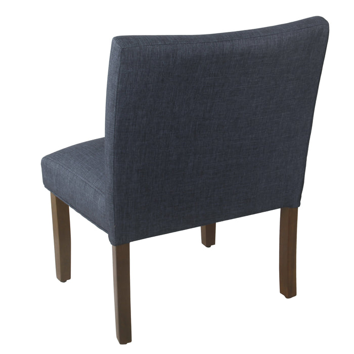 Accent Chair and Pillow - Navy Blue