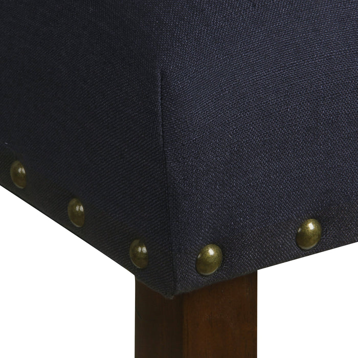 Classic Parsons Chair with Nailhead Trim - Deep Navy - Set of 2