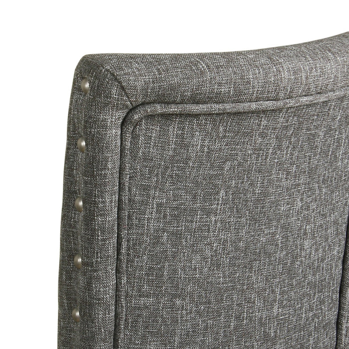 Classic Parsons Chair with Nailhead Trim - Slate Grey - Set of 2