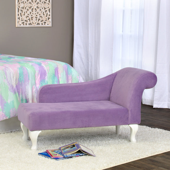 Diva Juvenile Chaise Lounge - Purple Velvet