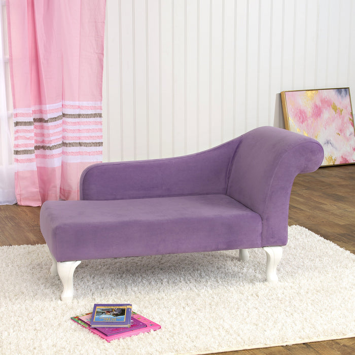 Diva Juvenile Chaise Lounge - Purple Velvet