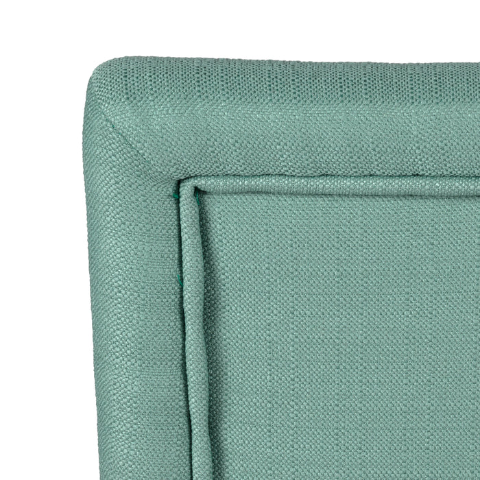 4-button Tufted Textured Parsons Chair - Aqua Woven - Set of 2
