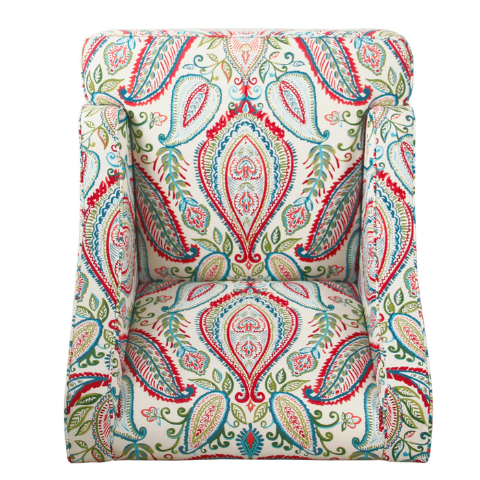 HomePop Classic Swoop Accent Chair - Bold Paisley