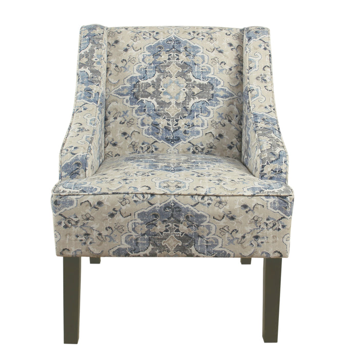 Classic Swoop Arm Chair - Antiqued Blue