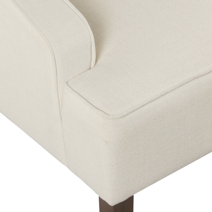 Classic Swoop Arm Accent Chair - Cream