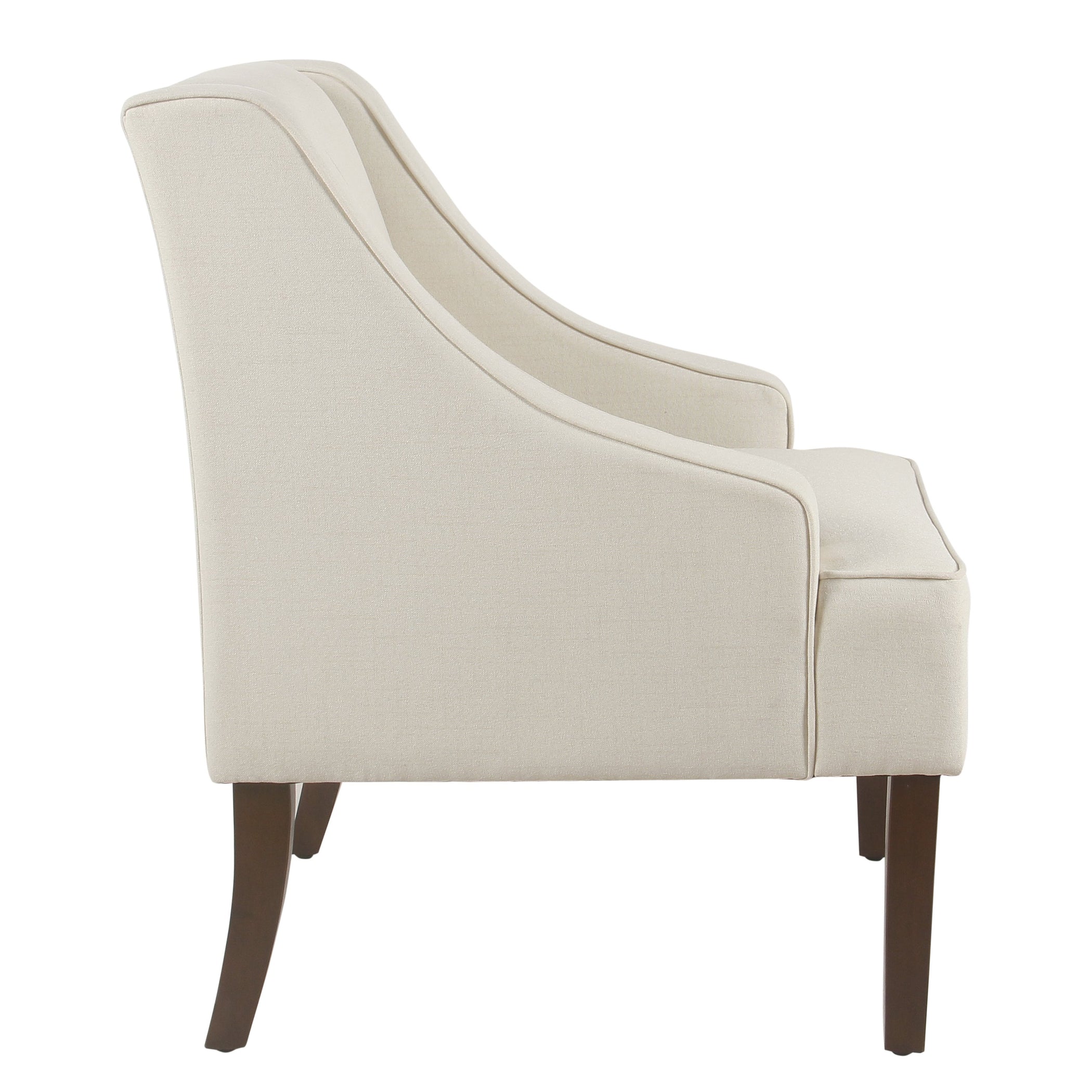 Classic Swoop Arm Accent Chair Cream HomePop Furniture   K6499 F2205 Y199 SIDE 2100x2100 