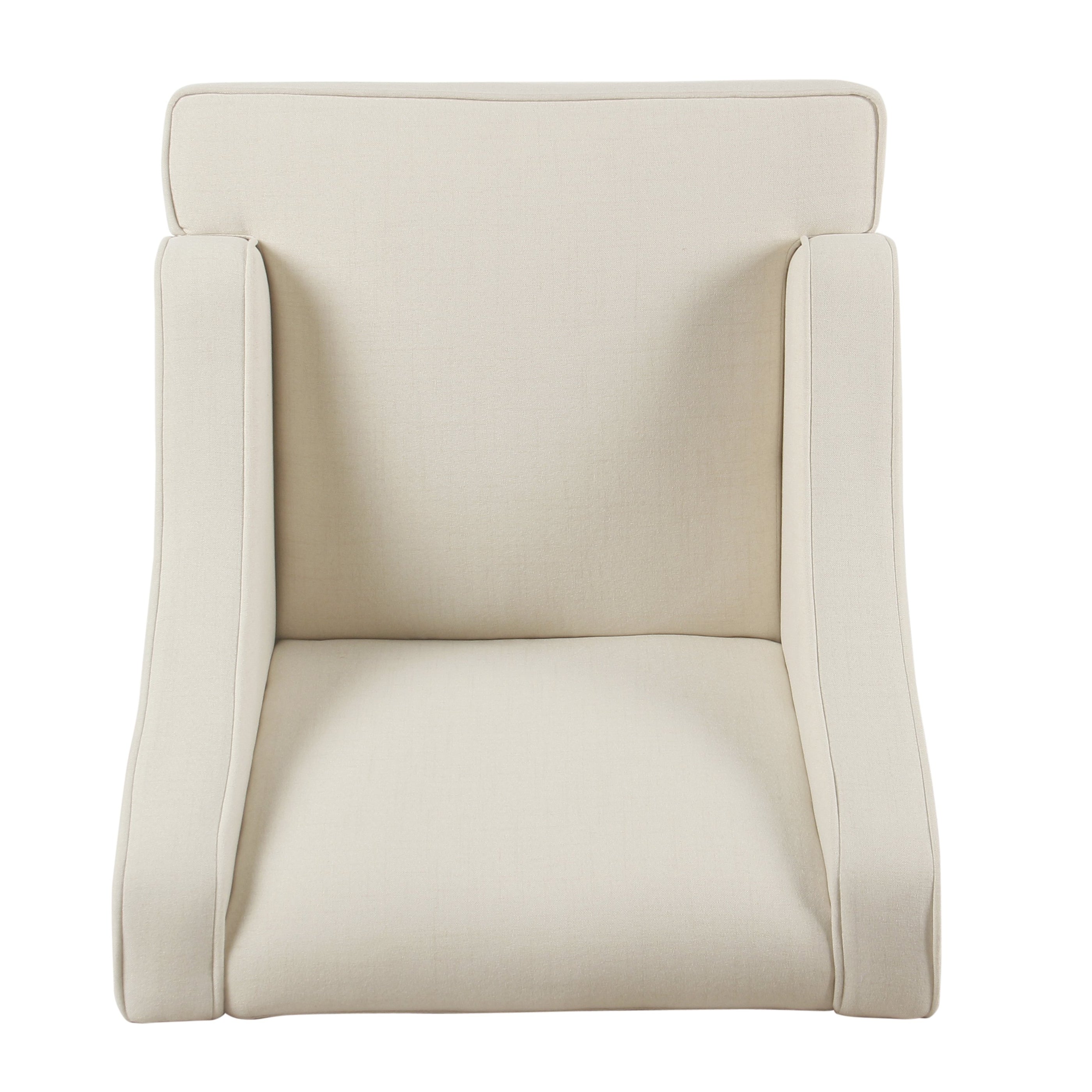 Classic Swoop Arm Accent Chair Cream HomePop Furniture   K6499 F2205 Y199 TOP 2800x2800 