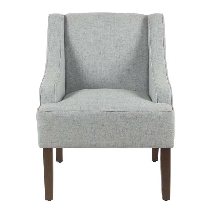 Classic Swoop Arm Accent Chair - Light Blue