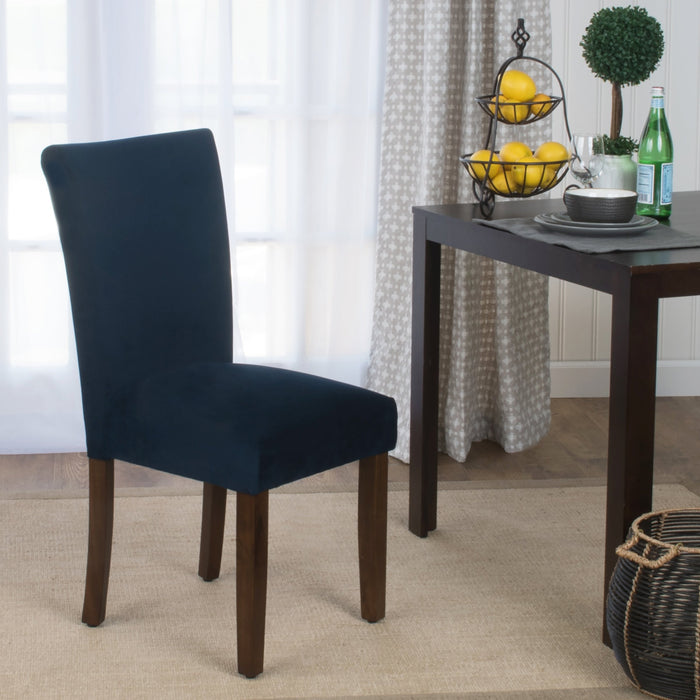 Velvet Parsons Dining Chair Dark Navy Set of — HomePop Furniture